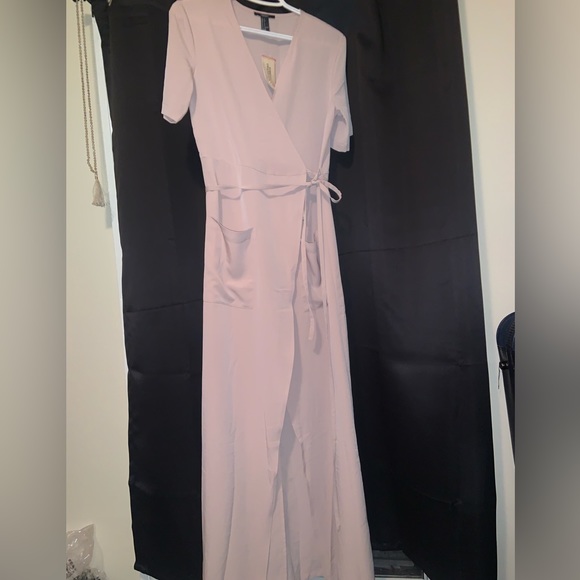 BLUSH WRAP DRESS - Picture 1 of 3